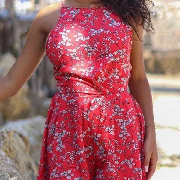 ДАМСКИ ПАНТАЛОН ПОЛА НА ЦВЕТЯ