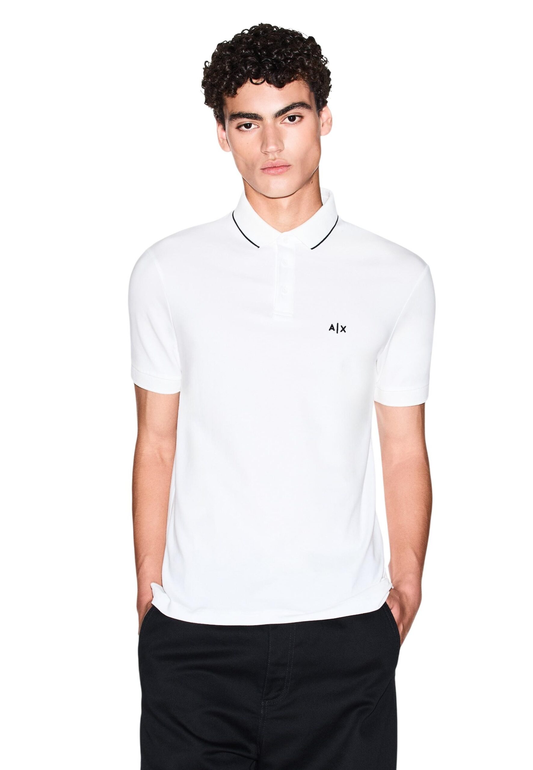 Armani Exchange Блузи с яка Мъжe